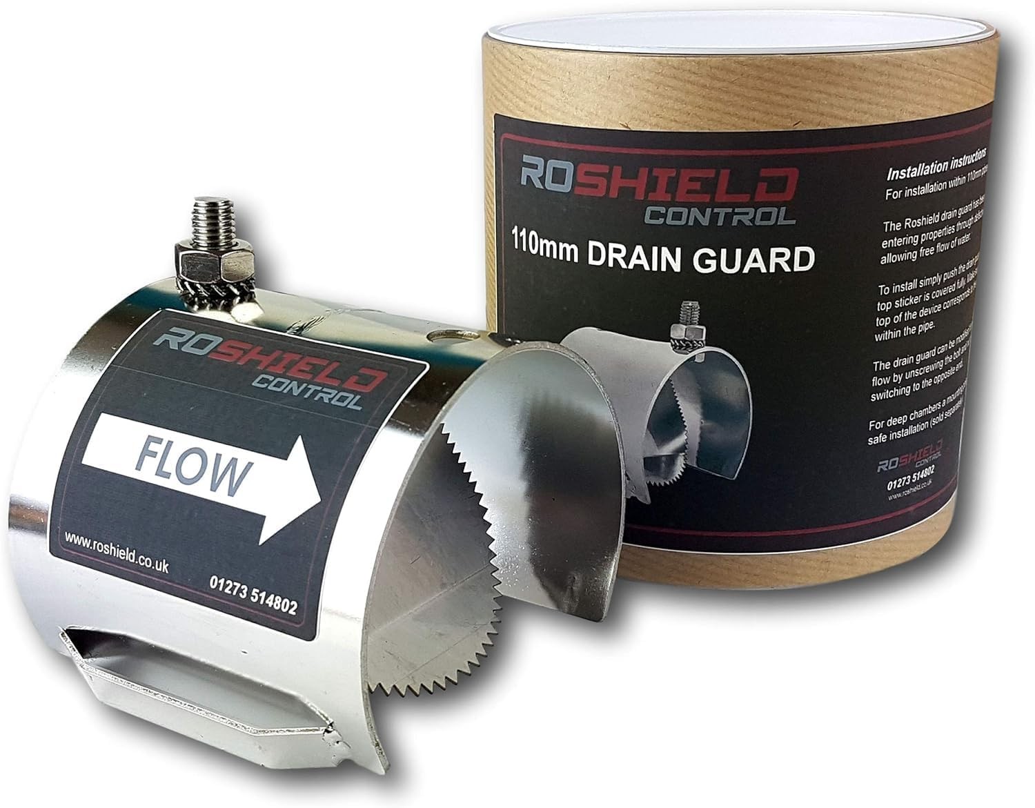 Roshield Rat Drain Guard 110mm One-Way Flap